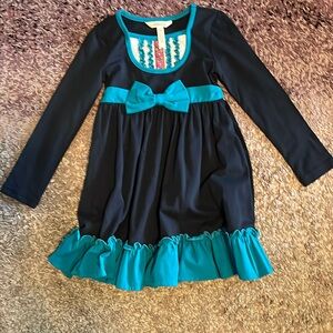 Matilda Jane black/green kids dress